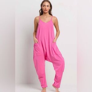 Pink Women's Jumpsuit